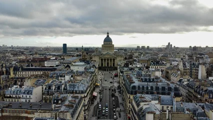 Deurstickers Drone photo Panthéon Paris France europe © ClemMT