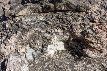 stone texture of rock formations close up