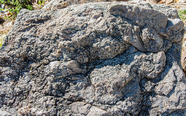stone texture of rock formations close up