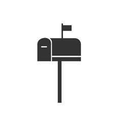 Mail box icon. Postage element background vector ilustration.