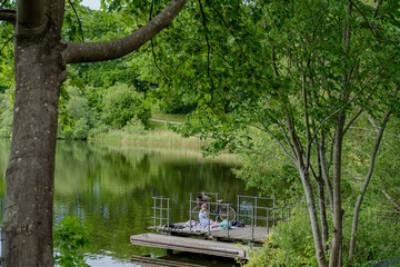Nature. Lake and park. Denmark. Copenhagen.