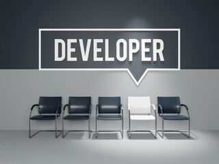 Developer, we are hiring, join our team -  waiting interview room