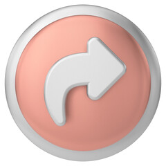 Share icon. Share button. 3D illustration.