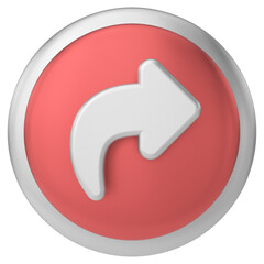 Share icon. Share button. 3D illustration.