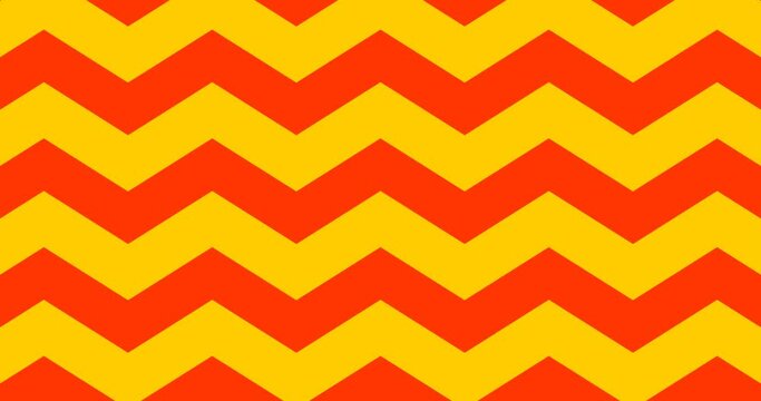 red yellow zig zag pattern background animation