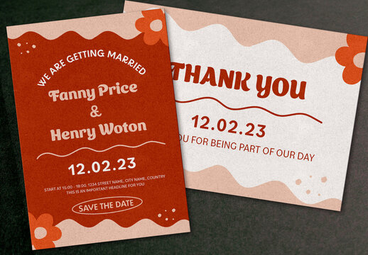 Wedding invitation Layout