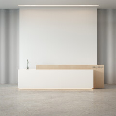 Luxury modern reception desk - 3D rendering - 559539697