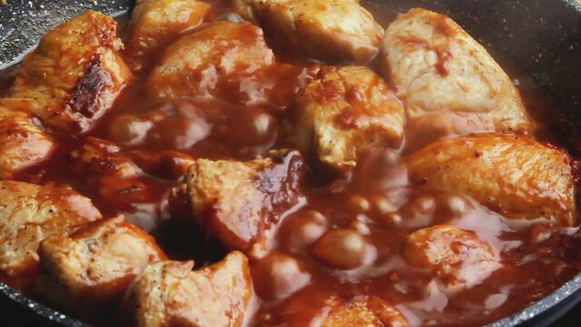 Meat burgundy cooking principle step by step