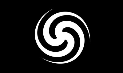 cyclone circle logo vector Illustration