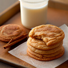 Snickerdoodle cookies ai art 
