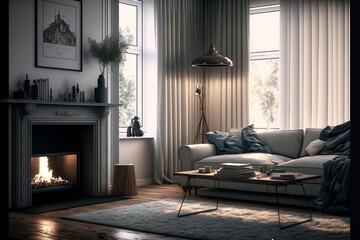 modern style livingroom interior