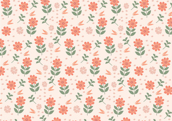 Seamless floral pattern. Vector design for paper, covers, fabrics, interior decoration and other users