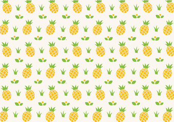 Seamless pineapple pattern. Vector design for paper, covers, fabrics, interior decoration and other users