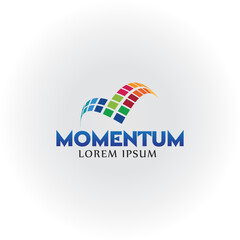 Momentun Logo M design 