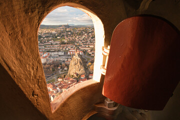 View from the window of the statue of the virgin, Le Puy-en-Velay