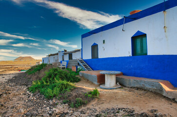 Obraz na płótnie Canvas Majanicho fishing village, Fuerteventura, Canary Islands, Spain