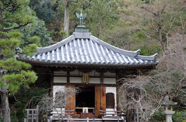 Nison-in temple in the Tendai Buddhist temple complex. Ukyo-ku. Sagano. Kyoto. Japan.