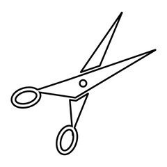 Scissors graphic icon