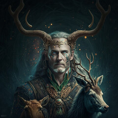 Norse mythology god loki. - obrazy, fototapety, plakaty
