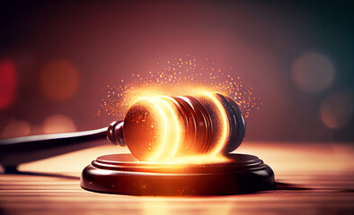 Legal law concept image gavel bokeh.law and authority lawyer concept, judgment gavel hammer in court courtroom for crime judgment legislation and judicial decision,3d illustration