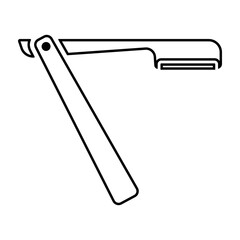 Old Straight razor vector
