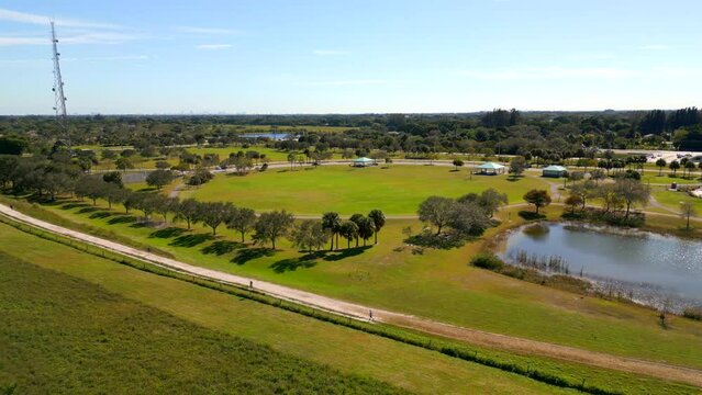 Drone tour Vista View Park Davie FL Broward County
