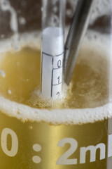 closeup of a beer wort spindle - 559553421