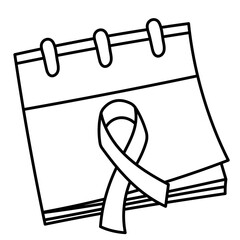 cancer calendar line icon