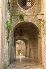 Fototapeta na wymiar Gurdic Gate and bastion, entrance to the Old Town of Kotor, Montenegro