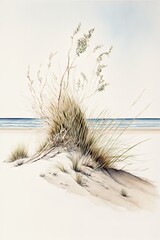 Obraz nadmorskie wydmy