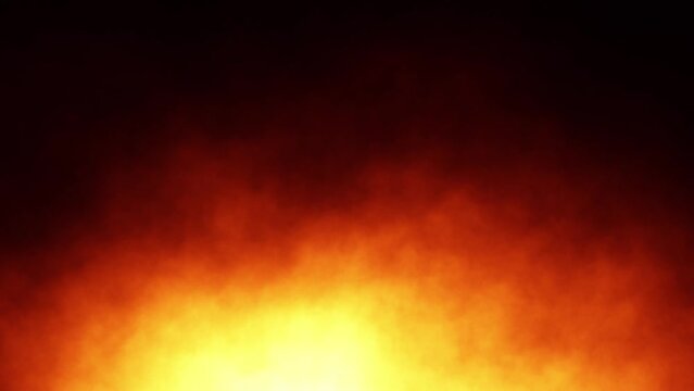 Artistic dark red hot fire flame copy space seamless looping animation background.