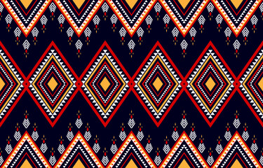 Indigenous style seamless pattern. Geometric seamless ethnic pattern. Design for indigenous, fabric, boho, carpet, ikat, tribal, batik, texture, background, vector, illustration, pattern style.