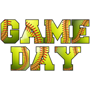 Softball  game day sublimation t-shirt design