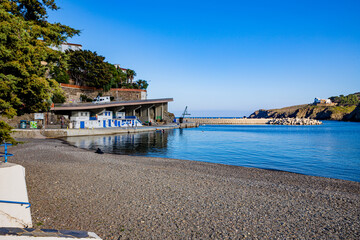 Obraz premium Cerbère et sa plage