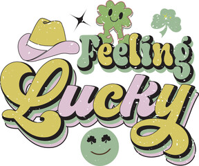 Retro St. Patrick's Day Sublimation Design