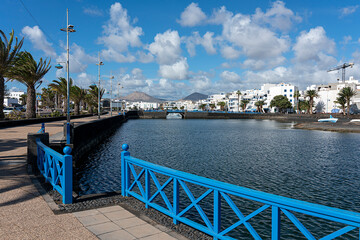 Häuser und Villen in Arrecife, Lanzarote, Kanaren, Spanien