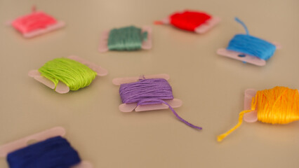 Purple embroidery floss
