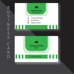 Creative, modern ,futuristic business card template vector design. Personal visiting card with  company logo. with modern shape and luxury  background.