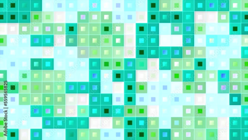 Aufkleber colorful flashing squares in retro style. motion. retro computer background with flashing squares an