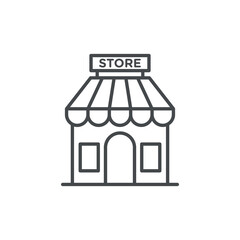 Shop Store Icon Vector Template
