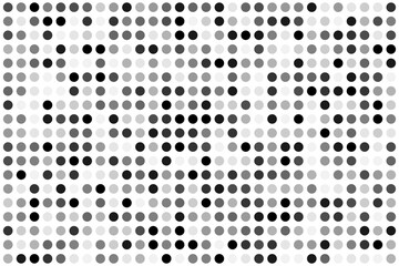 Fototapeta premium Pattern of dots of different shades of gray, nocochrome