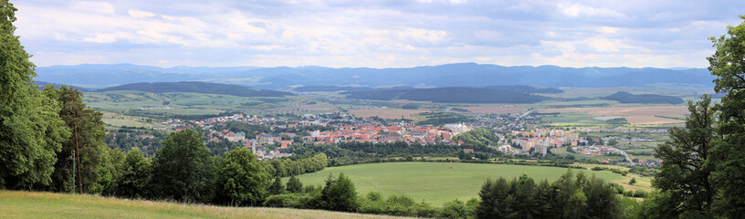 Fototapeta na wymiar Peaceful view of town Levoca in Slovakia