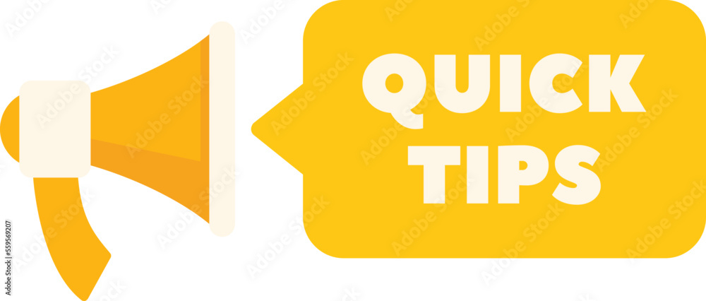 Poster info top tip icon flat vector. advice idea. hint blog isolated