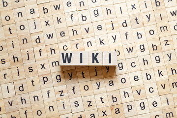 Wiki - word concept on cubes