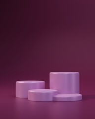 PURPLE podium on PURPLE background, Expositor WALLPAPER