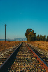 Obraz premium railway in the countryside