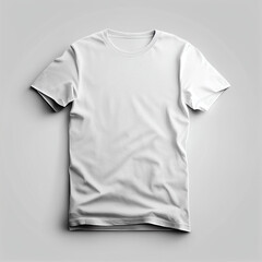 pure basic white t-shirt mockup, generative AI