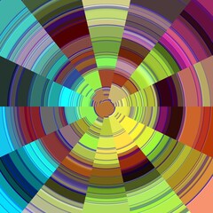 Obraz premium Colorful chart, circles, rainbow colors, abstract background