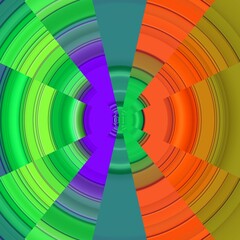 Obraz premium Colorful chart, circles, rainbow colors, abstract background