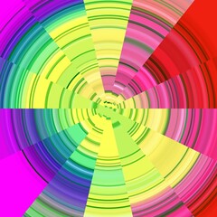 Obraz premium Colorful chart, circles, rainbow colors, abstract background
